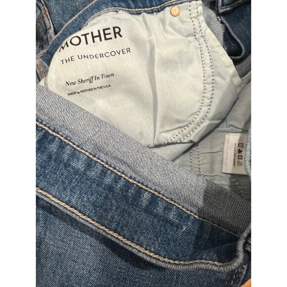 Mother The Undercover Wide Leg Straight Jeans Size 31 in New Sheriff in Town Den - Picture 9 of 9